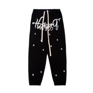 스타 레터 자수 루즈 팬츠Star letter-embroidered trousers(A0306)