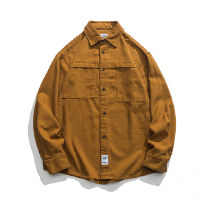 3컬러 포켓 베이직 코튼 셔츠3-color pocket basic cotton shirt(A0727)