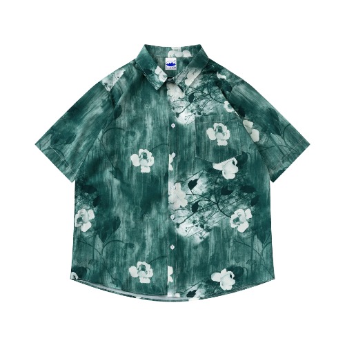 빈티지 레트로 꽃무늬 셔츠Vintage Retro Floral Shirt(A0515)